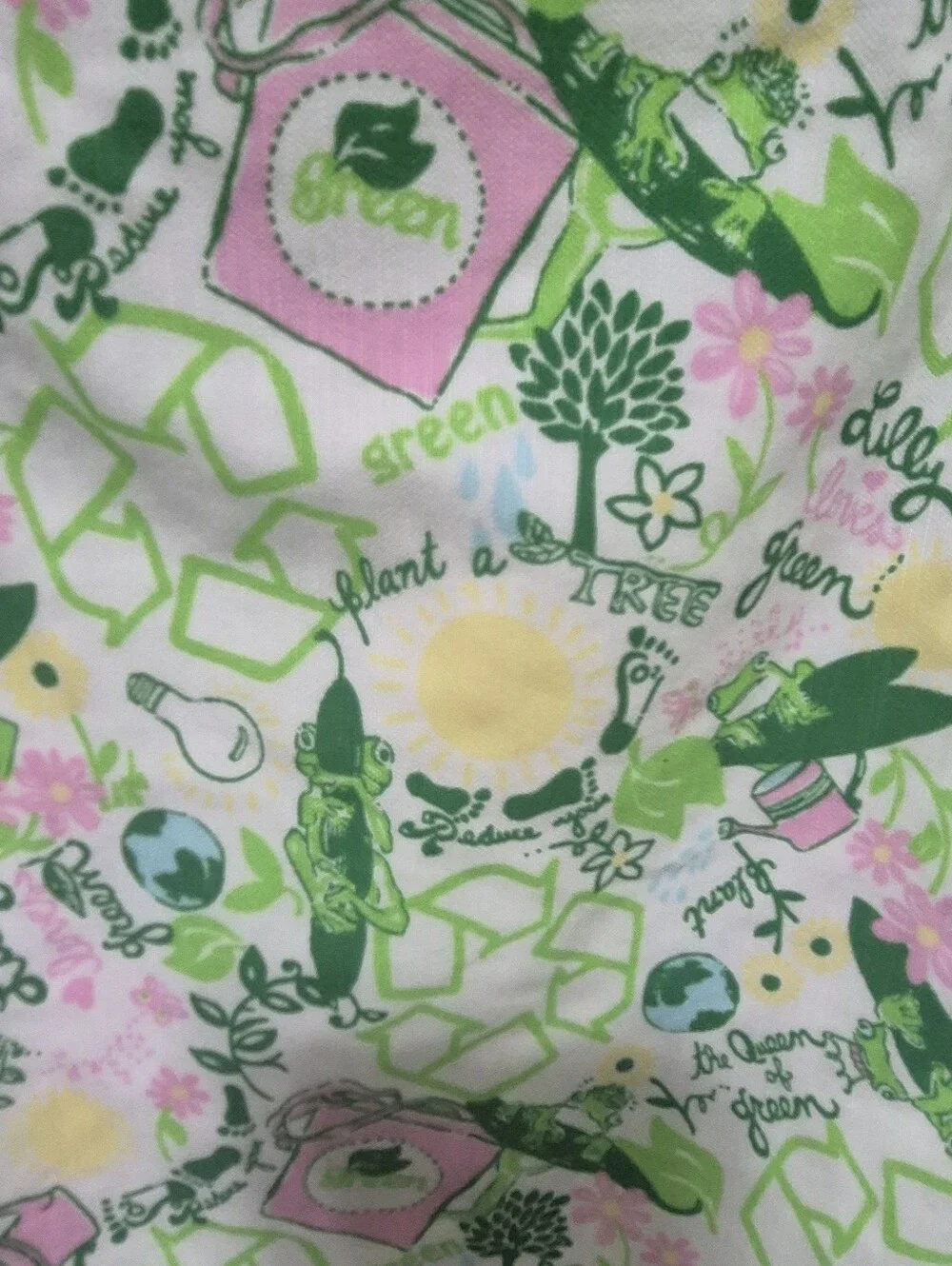 Lilly Pulitzer Originals “Lilly Loves Green” Strapless Mini Dress Frog Novelty - Picture 4 of 11